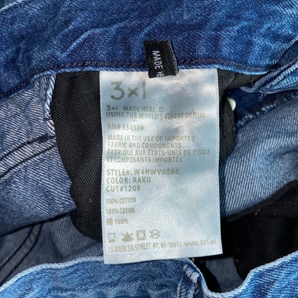 3x1 Women's Blue W4 Shelter Austin Crop Jeans - Picture 10 of 16